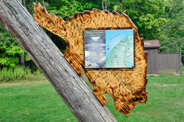 porcupine and Presque Isle River Scenic Area map